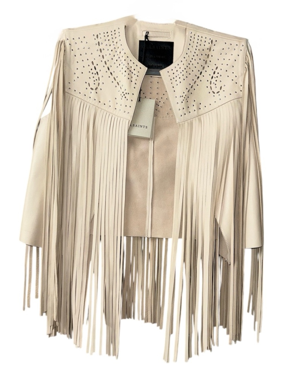 ALLSAINTS  Elias Astral Leather Vest XS - Picture 4 of 8
